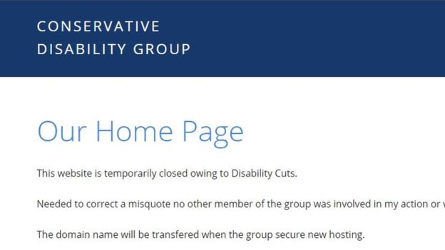 Tory disability home page