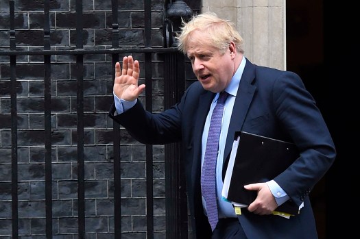 Boris Johnson Leaves For PMQs